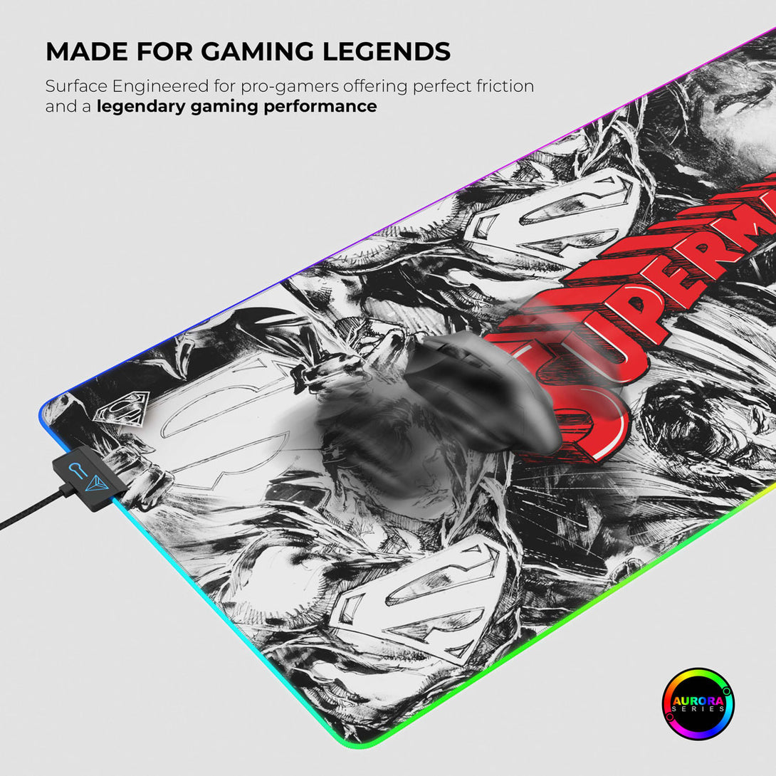 Cybeart Superman Jim Lee Edition Gaming Mouse Pad - XXL 900mm RGB