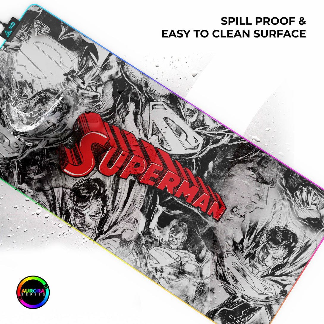 Cybeart Superman Jim Lee Edition Gaming Mouse Pad - XXL 900mm RGB