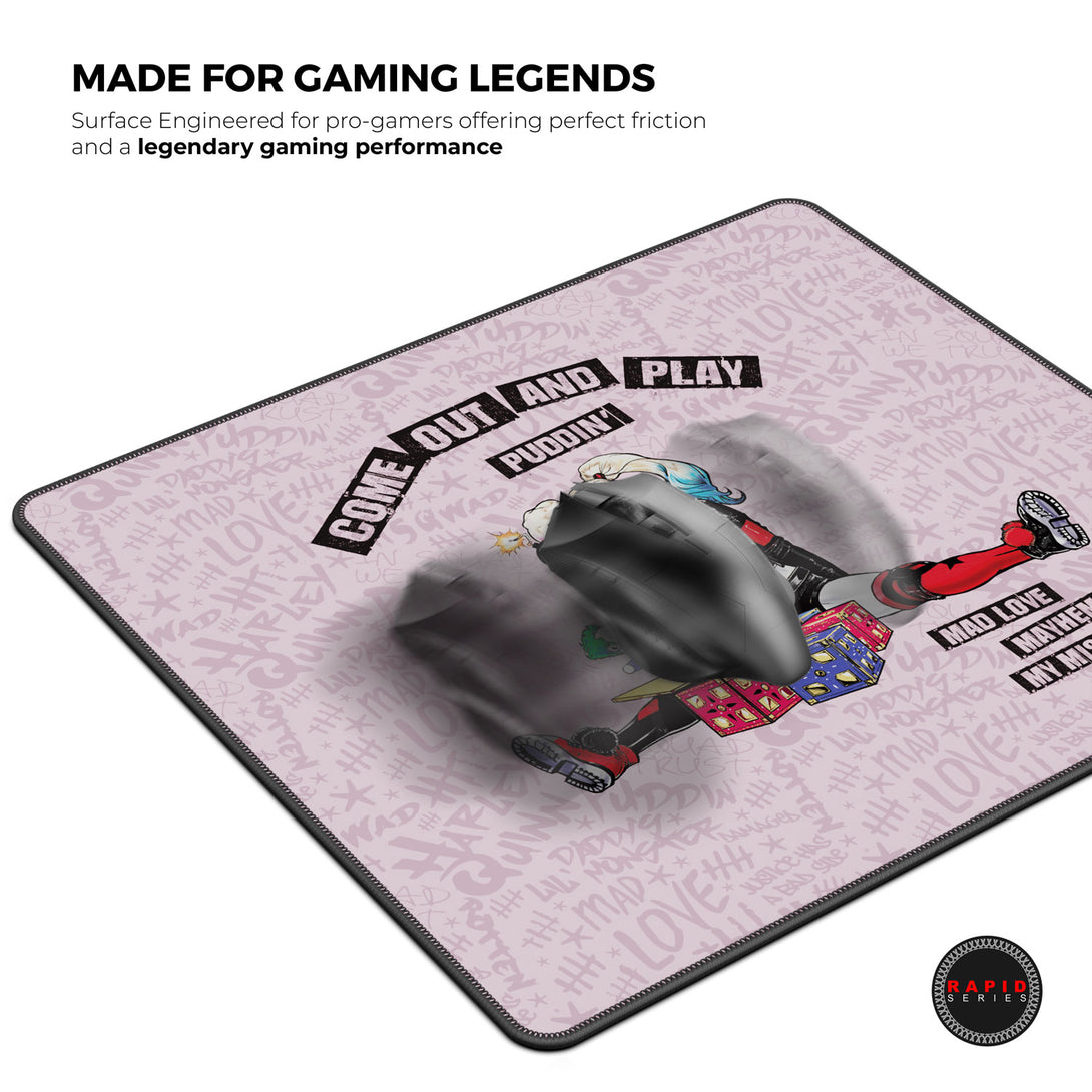 Cybeart Harley Quinn Gaming Mouse Pad - Large 450mm